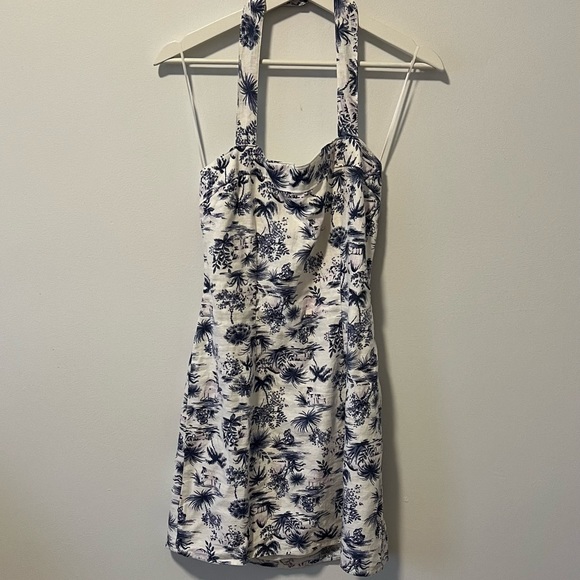 Abercrombie & Fitch Halter Linen Mini Dress - Picture 2 of 12